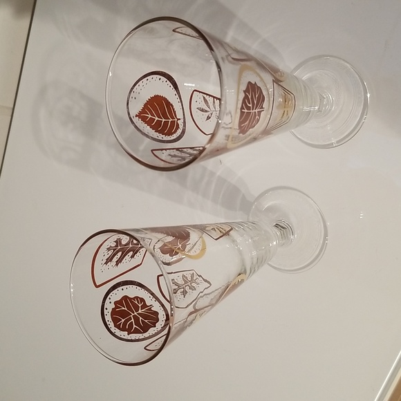 Vintage MCM Libbey Pilsner Beer Glasses Set of 2 - Picture 6 of 17